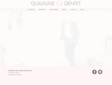 Tablet Screenshot of guillaumegentet.com
